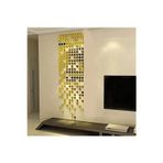 Numa Concept Mozaik Ayna Gold Pleksi 200'Lü Duvar Dekorasyon Lazer Kesim Her Biri 3X3 Cm