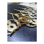 Numa Concept Sayılar Aynalı Gold Pleksi Pasta Süsü Lazer Kesim Her Biri 12X7 Cm