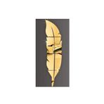 Numa Concept Tüy Desen Gold Pleksi Ayna Duvar Dekorasyon Lazer Kesim 70X20 Cm