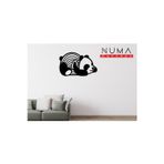 Numa Concept Uyuyan Panda Çocuk Odası Mdf Duvar Dekorasyon Lazer Kesim 32X20 Cm