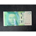 Numsimatik Cebelitarık Gibraltar 5 Pounds 2020 P42 Unc Çil Seri No B/aa 008114 Çil