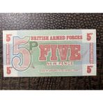 Numsimatik Ingilitere British Armed Forced 1972 Askeri Kağıt Para 5 New Pence - Çil