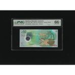 Numsimatik Maldivler 50 Rufiya Polymer P28B AH1444/2022 Pmg 66 Epq Gem Unc Çil