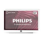 Nunamax Philips TVEK358PUS7304 58PUS7304 Kırılmaz Uyumlu TV Ekran Koruyucu