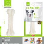 Nunbell Deri Pres Köpek Kemiği Beyaz 30 Cm