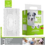 Nunbell Erkek Köpek Külodu/bağlama Bezi M 10'lu (12-34 kg Arası) - Beyaz