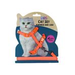 Nunbell Kedi Göğüs Bel Tasması Dokuma Turuncu 20x32 120 Cm