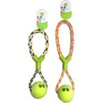 Nunbell Tenis Toplu Y Şekilli Köpek Oyun ve Diş Ipi 32 cm