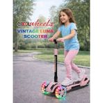 Nunu Cool Wheels Luna 3 Tekerlekli Çocuk Scooter LED Işıklı Tekerlek Katlanabilir Scooter +3 Yaş - Pembe