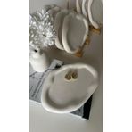NUNU DESİGN Dekoratif Dalgalı Oval Form Tabak | 24 CM