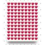 Nunuki Neşeli Kalpler Sticker Seti Öğretmen Kalp Ödül Etiketi Okul Sevgililer Günü Valentines Day NSTI0053 - -- - 1 Adet