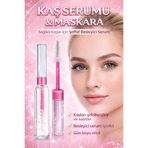 NUNUKO Çift Taraflı Şeffaf Kaş ve Saç Sabitleyici Serum Maskara (Taraklı Fırçalı)