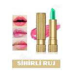 NUNUKO Sihirli Ruj - Pembe Renk Değiştiren 24 Saat Kalıcı Etkili Ruj Magic Lipstick