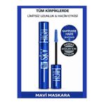 NUNUKO Ultra Mavi Dolgunlaştırıcı Sky High Maskara - Hacim ve Uzunluk Etkili Rimel