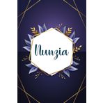 Nunzia: Taccuino personalizzato con il nome Nunzia | Regalo di compleanno per moglie, mamma, sorella, figlia ... | Foglie blu | 110 pagine a righe, Piccolo formato 6x9 pollici (15,24 x 22,86 cm)