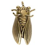 NUOBESTY 1 Adet Vintage Cicada Şekilli DIY Takı Kolye Ucu El Yapımı Asılı Erkekler ve Kadınlar için Şık Aksesuar Doğum Günü Seçeneği
