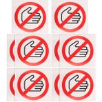 NUOBESTY 10 Parça Dokunma Güvenlik Işareti Sticker Için Araba Dikkat Çıkartması Adım Yok Çıkartması Kendinden Yapışkanlı Vinil Çıkartmalar Bebek Uyarı Işareti