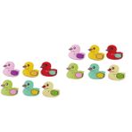NUOBESTY 100 Adet Mumluk Ekler Minyatür Ördekler Reçine Tığ Işi Kalıp Ahşap Scrapbooking Minyatür Ördekler Şişe Kolye Çiçek Kaliksleri Mini Karalama Defteri Kore Küpeleri Ahşap Düğme