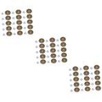 NUOBESTY 150 Takım Kot Düğmeleri Seti Çıtçıtlı Bağlantı Elemanları 17mm Metal Bronz Pantolon Takım Elbise Mont Dikiş Gerektirmez