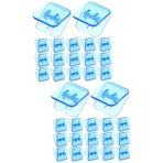 NUOBESTY 2 Set Mini Resim Kelepçeleri Klipler Çanta Sızdırmazlık Klipsleri Bağlama Klipsleri Kağıt Zımba Teli Parlak Belge Bağlayıcı Ataş Ataç Küçük Resim Kelepçeleri Blue Metal 20 Adet*2