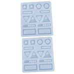 NUOBESTY 4 Adet Küpe Kalıbı Mücevher Küpe Anahtarlık Kalıbı Geometrik Döküm Kalıpları Reçine Küpe Kalıpları Küpe Kolye Kalıbı Reçine Kalıp Reçine Için Zar Kalıpları Küpe Aksesuarları Beyaz