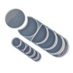 NUOBESTY 4 Set Ay tutulması kalıbı dekoratif objeler Ev dekorasyonu Dekoratif eşyalar peyzaj süslemeleri Süs eşyası fondan UV süsler silikon kalıplar DIY uzay tema kiti Silika jeli beyaz