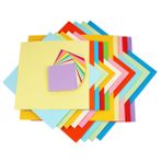 NUOBESTY 500 Sayfa yaratıcı origami inşaat kağıdı vurgulayıcılar kareler renkli yazıcı kağıdı desenli kağıt çocuklar için origami kağıdı karton katlama kağıtları kare kağıt Colorful