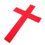 NUOBESTY çapraz duvar sticker alıntı denetleyici bayraklar doğal vaftiz oda Duvar çıkartması kilise dekorasyon malzemeleri parti duvar sticker Parti duvarı DIY çıkartması akın kumaş kırmızı
