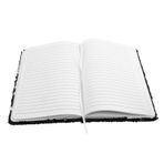 NUOBESTY Pullu Not Defteri Ofis Malzemeleri Seyahat Dergisi Muhabir Defteri Yazma Pedleri Küçük Not Defteri ışıltılı Dergi ışıltılı Defter Grafik Defter Yıl Planlayıcısı 2025 Nota Siyah Pvc