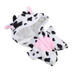 NUOBESTY Sevimli 20 Cm Bebek İnek Tulum Bebek Gece Kıyafetleri Tekrar Kullanılabilir Pijama Takımı Hayvan Stili Oyun Zamanı İçin