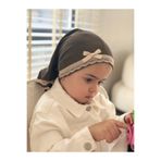 Nur Baby Kız çocuk alıştırma bone sibyan bonesi namaz örtüsü haki