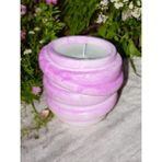 NUR DEĞİRMENCİ GALLERY NDCANDLE Girdap - Soya Mumu - Beton Mumlukta - Pembe - Fuşya - Pembe - 1 Adet