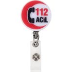 Nur Medikal Giyim 112 Acil Temalı Yoyo Yaka Kartlığı AKS-ACL-002