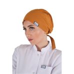 Nur Medikal Giyim Düz Hardal Tesettür Doktor Hemşire Cerrahi Hastane Bonesi