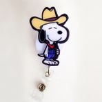 Nur Medikal Giyim Kovboy Snoopy Temalı Yoyo Yaka Kartlığı