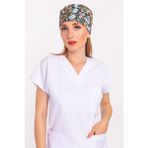 Nur Medikal Giyim Master Likra Test Desenli Doktor Hemşire Hastane Medikal Ameliyathane Cerrahi Bone