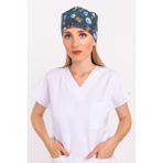 Nur Medikal Giyim Master Likra Virüs Desenli Doktor Hemşire Hastane Cerrahi Bone