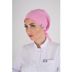 Nur Medikal Giyim Tesettür Düz Şeker Pembesi Hemşire Doktor Aşçı Hastane Medikal Tesettür Cerrahi Bonesi