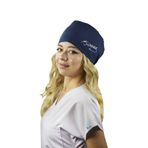 Nur Medikal Giyim Unisex Lacivert Tek Ata Imza Nakışlı Cerrahi Bone Doktor Saç Bonesi