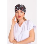 Nur Medikal Giyim Unisex Siyah Love Desenli Doktor Hemşire Hastane Cerrahi Bone