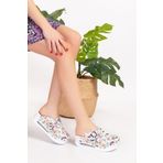 Nur Ortopedi Kadın Butterfly Kelebek Desenli Tokalı Kapalı Airmax Sabo 800 Aşçı Doktor Hemşire Hastane Terliği
