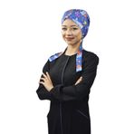 Nur Ortopedi Kadın Butterfly Kelebek Tesettür Doktor Hemşire Hastane Aşçı Bonesi