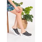 Nur Ortopedi Kadın Kamuflaj Desenli Airmax Taban Sabo Terliği, Beyaz Taban, 35 Numara