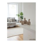 NURA CO Düşünen Adam 3'lü Soyut Figür Biblo Set Minimalist Dekoratif Heykel Masa Üstü Salon Ev Ofis Obje