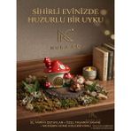 Nura Co Masalsı Orman Serisi: El Yapımı Mantar Ev ve Uyuyan Geyik Biblo Seti - 001-Renkli
