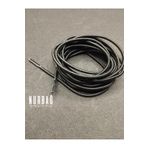NURBAĞ DOKUMA SPOR AYAKKABI SİYAH LASTİK UÇLU BAĞ 140 CM 1 ÇİFT FY7801