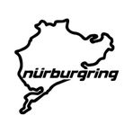 Nürburgring Araba Sticker 17X17 Cm Siyah