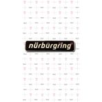 Nurburgring Gümüş 3D Sticker