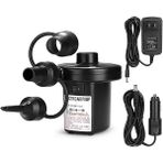 Nurcamp 220V & 12V Uyumluluk Hızlı Şişirme Pompası Siyah Renkli Kompakt ve Taşınabilir