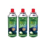 Nurcamp 227 Gram Valfli Gaz Ocak Kartuşu - 3Lü Set